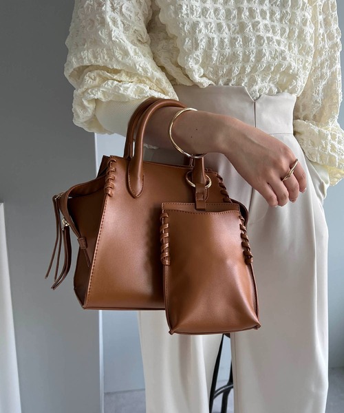 CAPRICIEUX LE'MAGE(カプリシューレマージュ)の「スマホショルダー3セットバッグ(ハンドバッグ・レディース・ブラウン/オフホワイト/イエロー/ベージュ/ブラック・FREE)」の20枚目の写真