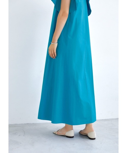 STYLE DELI（スタイルデリ）の「ダブルフリルスリーブワンピース（ワンピース・レディース・ブラック/ターコイズブルー・01/02）」の10枚目の写真