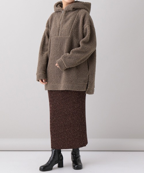 A part by（アパートバイ）の「【WEB限定アイテム】ボアハーフジップ