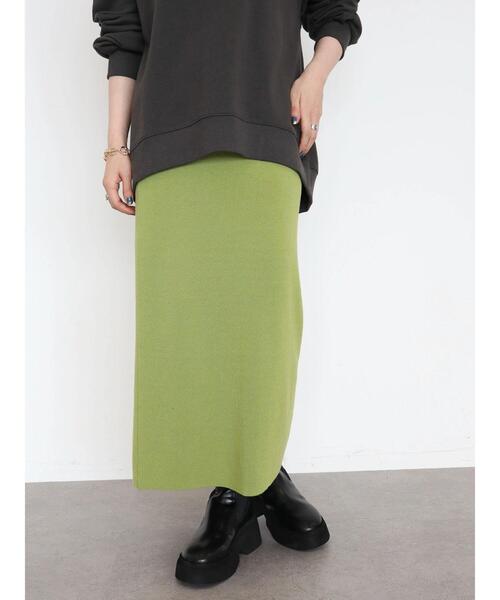 AMERICAN HOLIC(アメリカンホリック)の「総針ニットタイトスカート(スカート・レディース・ブラック/ブラウン/グリーン・S/M/L)」の21枚目の写真