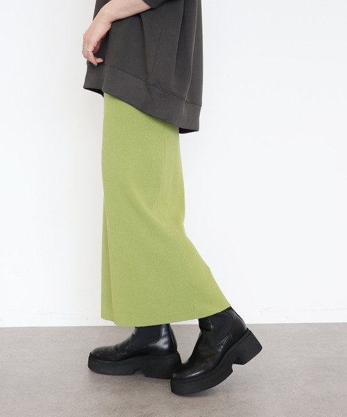 AMERICAN HOLIC(アメリカンホリック)の「総針ニットタイトスカート(スカート・レディース・ブラック/ブラウン/グリーン・S/M/L)」の3枚目の写真