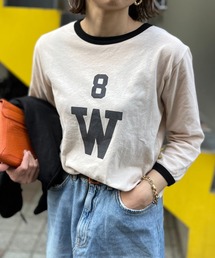 シアーリンガーロゴ7分袖Tシャツ