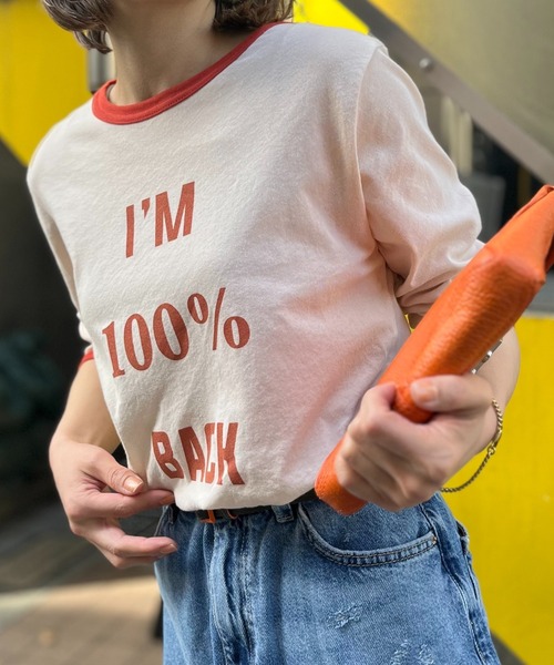 シアーリンガーロゴ7分袖Tシャツ（Tシャツ/カットソー）｜mi