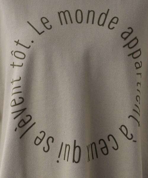 THE SHOP TK （ザ ショップ ティーケー ）の「◆サークルロゴプリントプルオーバー（スウェット・レディース・ネイビー/オフホワイト/オリーブ・11/12）」の13枚目の写真