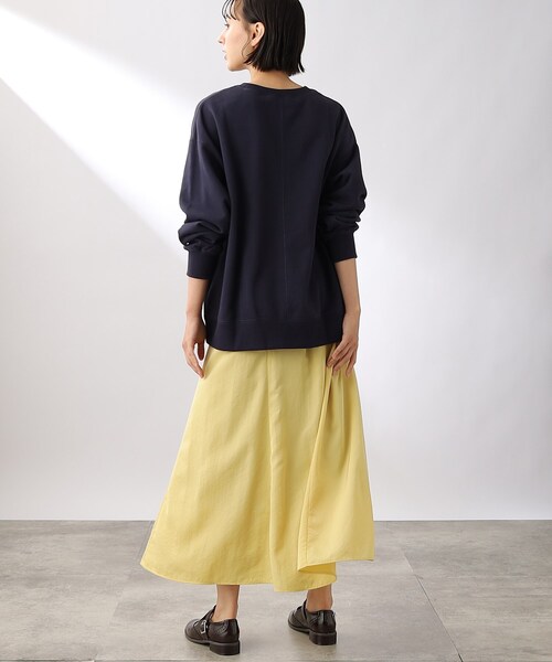 THE SHOP TK （ザ ショップ ティーケー ）の「◆サークルロゴプリントプルオーバー（スウェット・レディース・ネイビー/オフホワイト/オリーブ・11/12）」の20枚目の写真