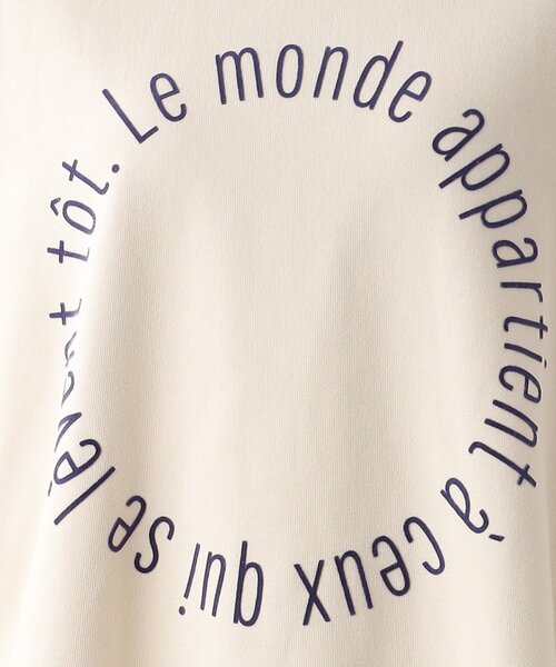 THE SHOP TK （ザ ショップ ティーケー ）の「◆サークルロゴプリントプルオーバー（スウェット・レディース・ネイビー/オフホワイト/オリーブ・11/12）」の17枚目の写真