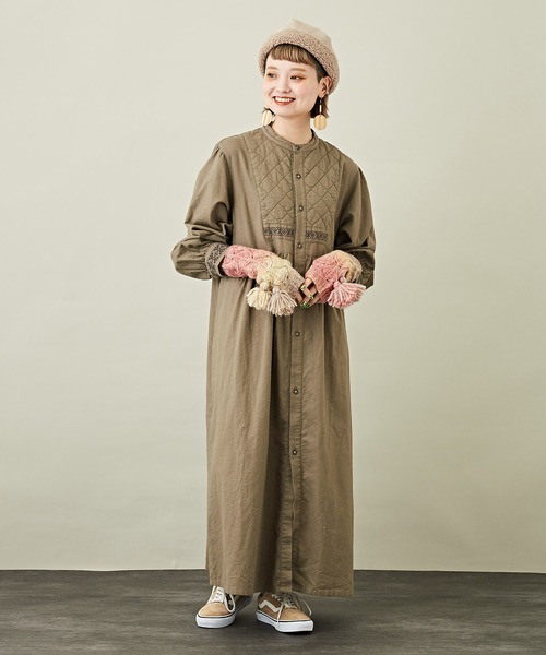 CUBE SUGAR（キューブシュガー）の「グラデーションニットハンドウォーマー（ネックウォーマー/スヌード・レディース・オレンジ系その他/パープル系その他/ブルー系その他・M）」の5枚目の写真