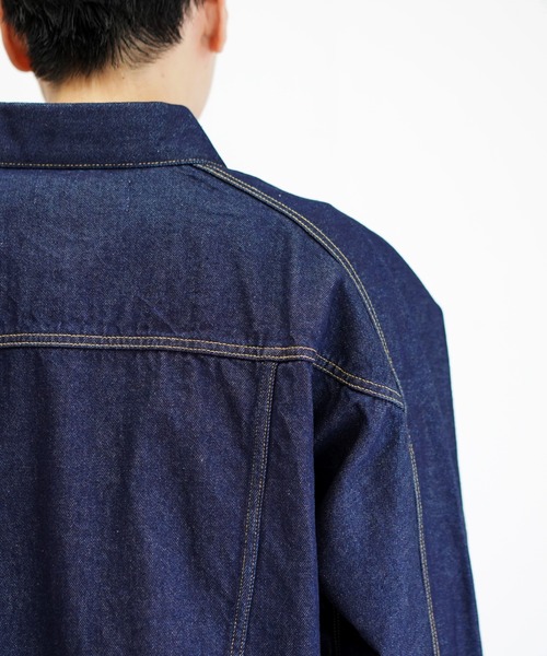 NEONSIGN(ネオンサイン)の「NEONSIGN Drop sleeve denim jacket(デニムジャケット・メンズ・インディゴブルー・44/46/48/42)」の6枚目の写真