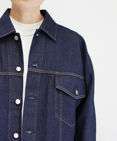 NEONSIGN(ネオンサイン)の「NEONSIGN Drop sleeve denim jacket(デニムジャケット・メンズ・インディゴブルー・44/46/48/42)」の5枚目の写真