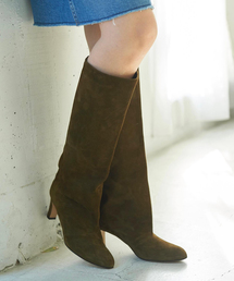 【NEBULONIE/ネブローニ】別注 SUEDE HEEL 4.5 ブーツ plage（プラージュ）の「【NEBULONIE/ネブローニ】別注 SUEDE