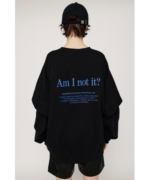 SLY（スライ）の「TUCK S/L LOGO SW タック ロゴ スウェット トレーナー（スウェット・レディース・杢グレー/ブラック/レッド・FREE）」の21枚目の写真