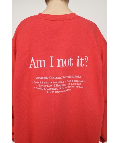 SLY（スライ）の「TUCK S/L LOGO SW タック ロゴ スウェット トレーナー（スウェット・レディース・杢グレー/ブラック/レッド・FREE）」の14枚目の写真