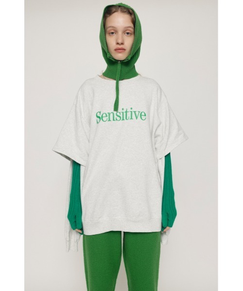 SLY（スライ）の「TUCK S/L LOGO SW タック ロゴ スウェット トレーナー（スウェット・レディース・杢グレー/ブラック/レッド・FREE）」の12枚目の写真