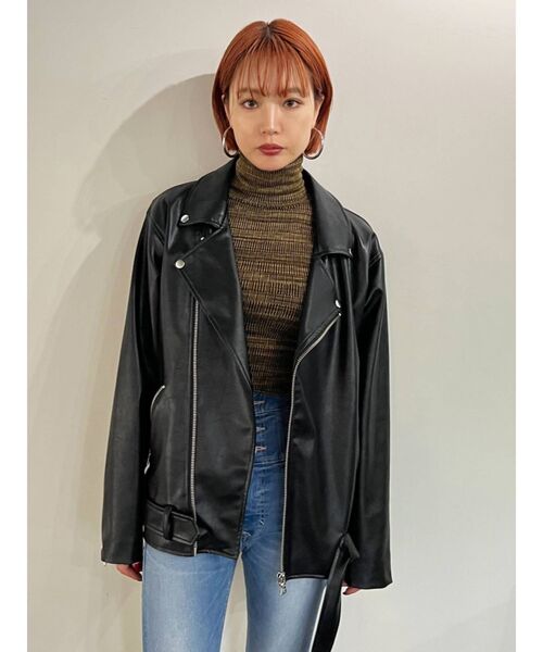 EMODA(エモダ)の「ハイネックボディトップ(Tシャツ/カットソー・レディース・ブラック/グレー/マスタード・FREE)」の17枚目の写真