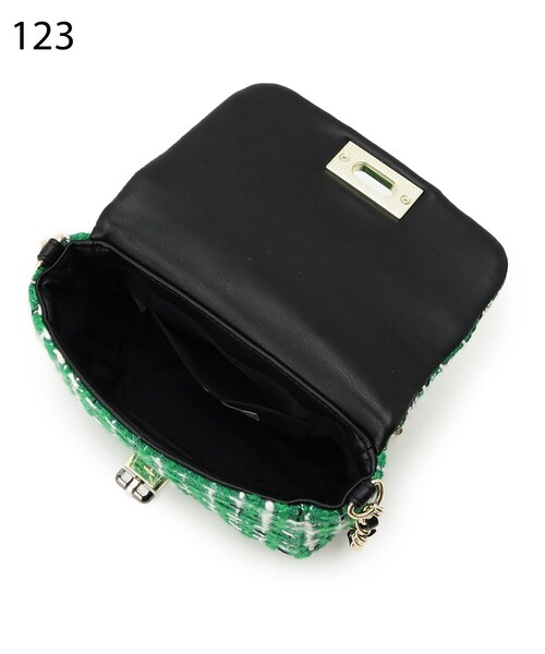 OPAQUE.CLIP（オペークドットクリップ）の「◆キルティングチェーンミニバッグ（ショルダーバッグ・レディース・ブラック/ブラック系/ダークグリーン系・00）」の21枚目の写真