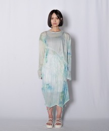 Wizzard（ウィザード）の「Wizzard ウィザード / 2WAY KNIT TULLE DRESS ニットチュールドレス ワンピース / W23SS-ON010（ドレス）」