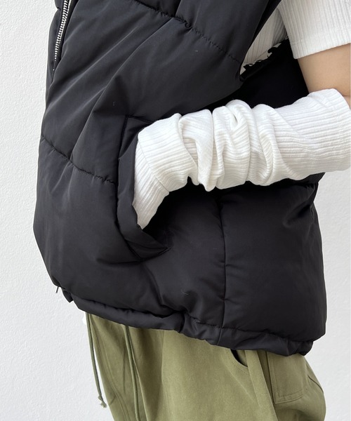 one way（ワンウェイ）の「ダウンベスト（ダウンベスト・レディース・ホワイト/ブラック/ブラック系その他・FREE）」の21枚目の写真