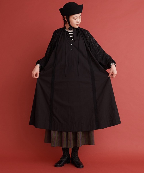Malle(マル)の「Malle レース ふんわりドレス(Tシャツ/カットソー・レディース・オフホワイト/ブラック・FREE)」の18枚目の写真
