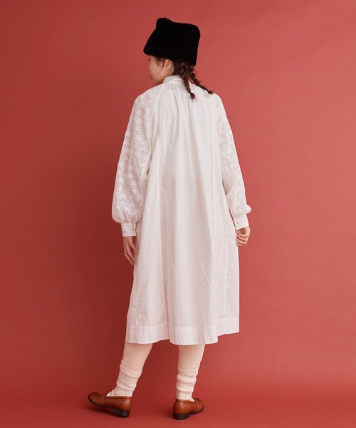 Malle(マル)の「Malle レース ふんわりドレス(Tシャツ/カットソー・レディース・オフホワイト/ブラック・FREE)」の9枚目の写真