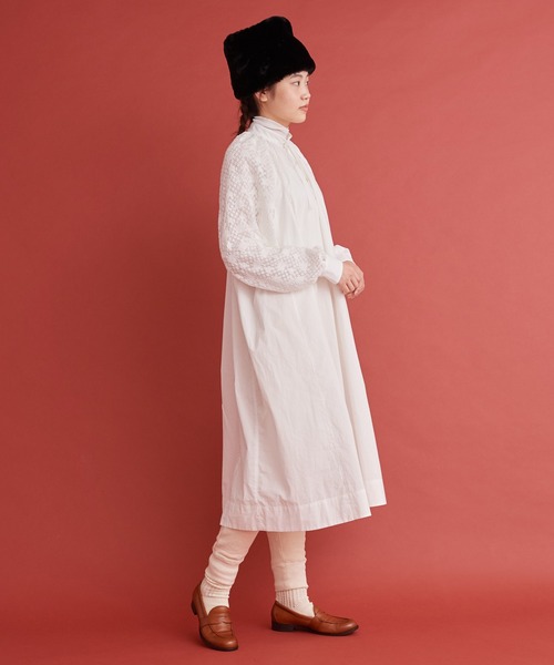 Malle(マル)の「Malle レース ふんわりドレス(Tシャツ/カットソー・レディース・オフホワイト/ブラック・FREE)」の12枚目の写真
