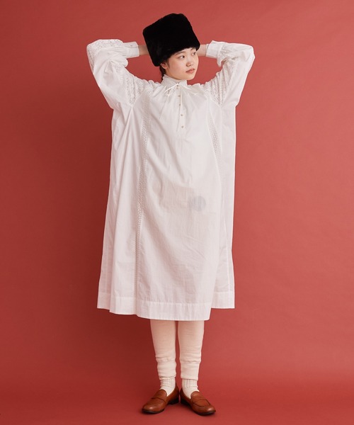 Malle(マル)の「Malle レース ふんわりドレス(Tシャツ/カットソー・レディース・オフホワイト/ブラック・FREE)」の13枚目の写真