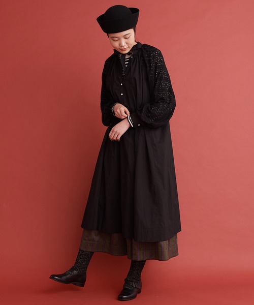 Malle(マル)の「Malle レース ふんわりドレス(Tシャツ/カットソー・レディース・オフホワイト/ブラック・FREE)」の20枚目の写真