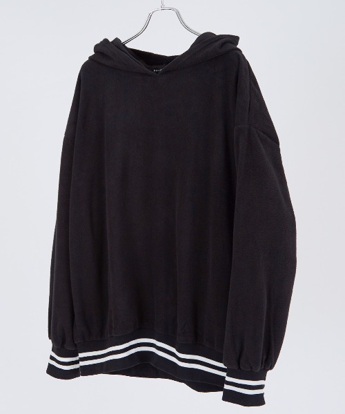 improves（インプローブス）の「ラインリブ フリース プルオーバーパーカー（パーカー・メンズ・グレイッシュベージュ/ベージュ/ダークグリーン/ネイビー/チャコール/ブラック・MEDIUM/LARGE/X-LARGE）」の20枚目の写真