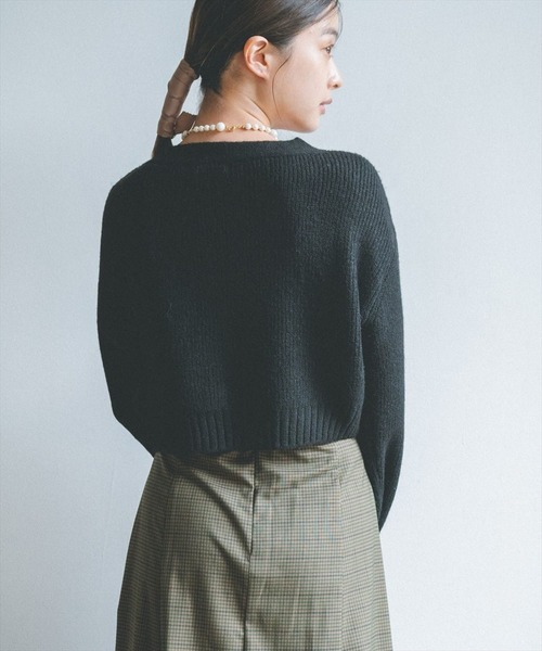 REDYAZEL（レディアゼル）の「畦ニットカーディガン（カーディガン/ボレロ・レディース・グリーン/アイボリー/ブラック・FREE）」の13枚目の写真