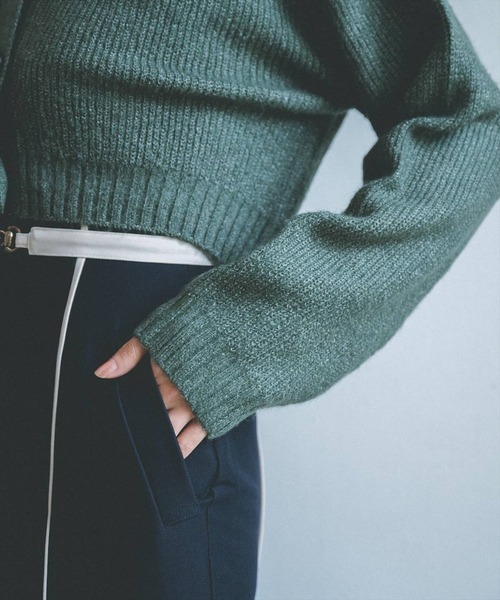 REDYAZEL（レディアゼル）の「畦ニットカーディガン（カーディガン/ボレロ・レディース・グリーン/アイボリー/ブラック・FREE）」の20枚目の写真