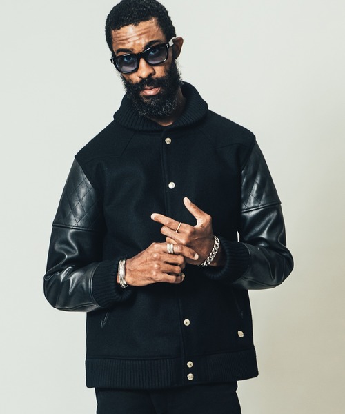 CRIMIE（クライミー）の「WESTERN AWARD JACKET / ウェスタン アワード ジャケット（スタジャン・メンズ・ブラック/ブラック×グリーン/ブラック×ホワイト・S/M/L/XL/XXL）」の17枚目の写真