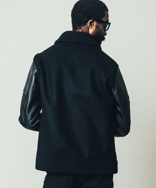 CRIMIE（クライミー）の「WESTERN AWARD JACKET / ウェスタン アワード ジャケット（スタジャン・メンズ・ブラック/ブラック×グリーン/ブラック×ホワイト・S/M/L/XL/XXL）」の11枚目の写真