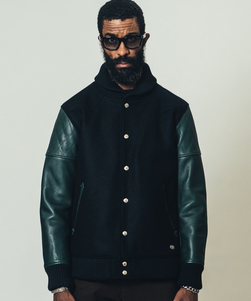 CRIMIE（クライミー）の「WESTERN AWARD JACKET / ウェスタン アワード ジャケット（スタジャン・メンズ・ブラック/ブラック×グリーン/ブラック×ホワイト・S/M/L/XL/XXL）」の16枚目の写真