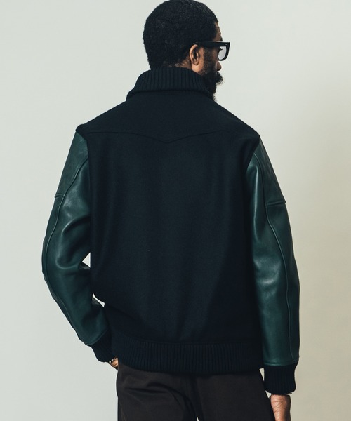 CRIMIE（クライミー）の「WESTERN AWARD JACKET / ウェスタン アワード ジャケット（スタジャン・メンズ・ブラック/ブラック×グリーン/ブラック×ホワイト・S/M/L/XL/XXL）」の22枚目の写真