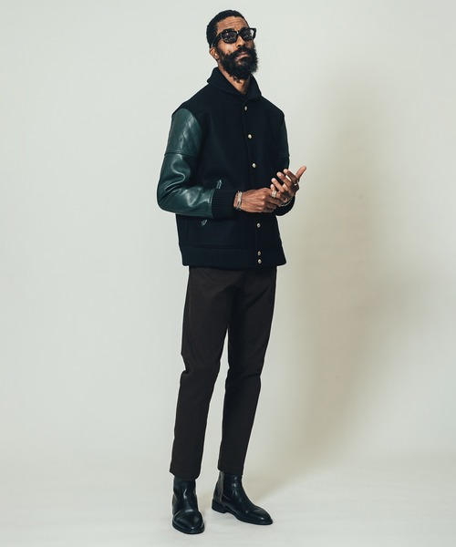 CRIMIE（クライミー）の「WESTERN AWARD JACKET / ウェスタン アワード ジャケット（スタジャン・メンズ・ブラック/ブラック×グリーン/ブラック×ホワイト・S/M/L/XL/XXL）」の19枚目の写真