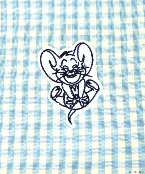 Tom&Jerry(トムアンドジェリー)の「【公式】TOM and JERRY チェック ワッペントート(トートバッグ・レディース・ブルー/ベージュ/ブラック・FREE)」の15枚目の写真