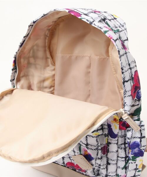 HAKKA KIDS（ハッカキッズ）の「ビオラチェックプリントリュック（バックパック/リュック・キッズ・ネイビー/ベージュ・M）」の6枚目の写真