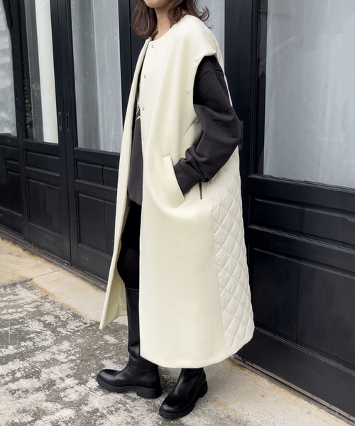 STUMBLY（スタンブリー）の「【STUMBLY/スタンブリー】 Quillted Detachable Sleeve Gilet コート
