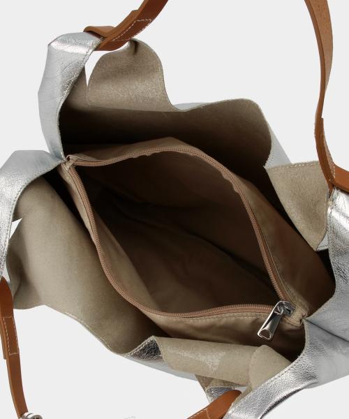 Demi-Luxe BEAMS（デミルクス ビームス）の「MARCO MASI / ステッチライン ダブル トートバッグ（トートバッグ・レディース・シルバー/グレー・ONE SIZE）」の19枚目の写真