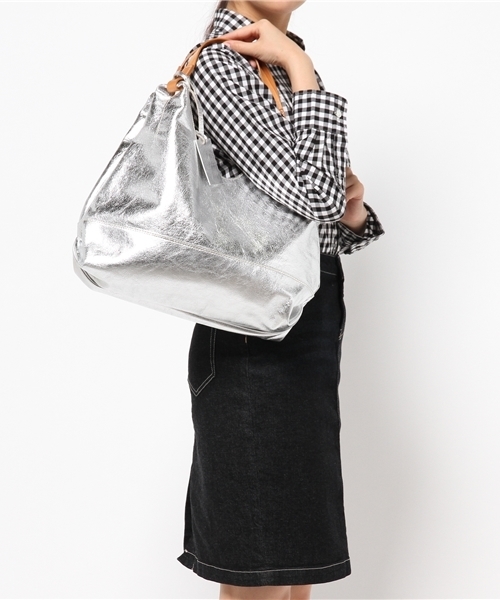 Demi-Luxe BEAMS（デミルクス ビームス）の「MARCO MASI / ステッチライン ダブル トートバッグ（トートバッグ・レディース・シルバー/グレー・ONE SIZE）」の3枚目の写真