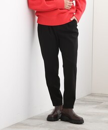 INDIVI | 【パンツ人気1位！/褒められパンツ/洗える/ウエストゴム】タックテーパードパンツ(その他パンツ)