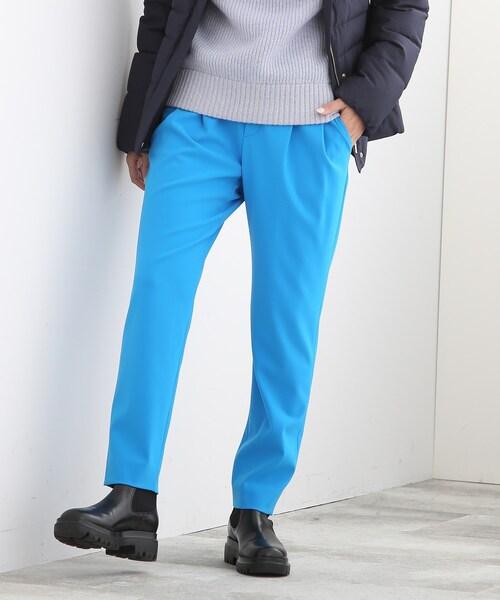 INDIVI（インディヴィ）の「◆【パンツ人気1位！/褒められパンツ/洗える/ウエストゴム】タックテーパードパンツ（その他パンツ・レディース・ブラウン系/ライトグレー/ライトブルー/ブラック/チャコールグレー・03/15 /34/40/42/05/17/19/36/13/38/12）」の15枚目の写真