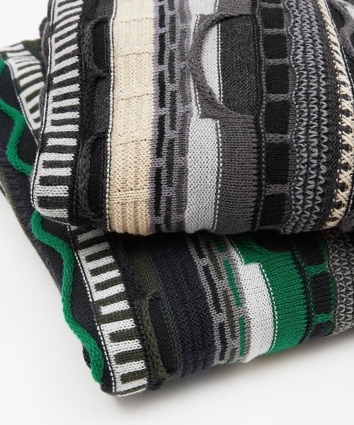 improves(インプローブス)の「ヴィンテージライク ジャガード織 3D クルーネック セーター(ニット/セーター・メンズ・ブラック/グリーン・LARGE/MEDIUM)」の13枚目の写真