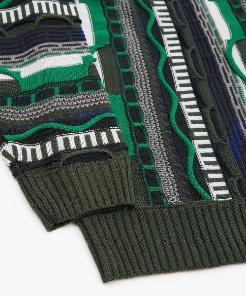 improves(インプローブス)の「ヴィンテージライク ジャガード織 3D クルーネック セーター(ニット/セーター・メンズ・ブラック/グリーン・LARGE/MEDIUM)」の15枚目の写真