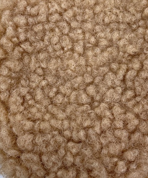 DAY CLOSET（デイ クローゼット）の「レディース プードルウール風耳当てボンボン付きニット帽 耳当て付き（ニットキャップ/ビーニー・レディース・クリーム/ピンク/オレンジ/ベージュ/ブラック/ホワイト・ONE SIZE）」の15枚目の写真