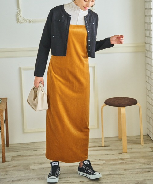 FREE'S MART（フリーズマート）の「◇ショート丈クルーネックニットカーディガン（カーディガン/ボレロ・レディース・ブラック/ホワイト/ライトグリーン/パープル・FREE）」の16枚目の写真