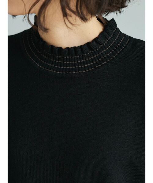 CRAFT STANDARD BOUTIQUE（クラフトスタンダードブティック）の「エリシャーリングニットプルオーバー（ニット/セーター・レディース・ラベンダー/アイボリー/ブラック・FREE）」の7枚目の写真