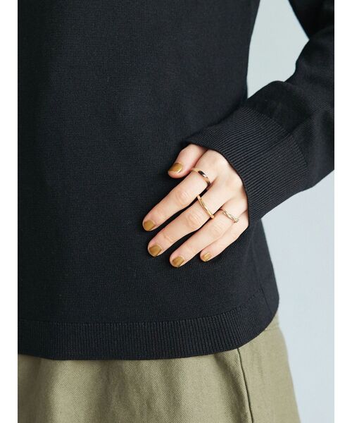 CRAFT STANDARD BOUTIQUE（クラフトスタンダードブティック）の「エリシャーリングニットプルオーバー（ニット/セーター・レディース・ラベンダー/アイボリー/ブラック・FREE）」の10枚目の写真