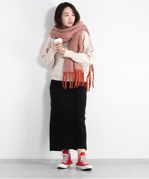 cepo(セポ)の「刺繍ロゴプレーンニット(ニット/セーター・レディース・オフホワイト/ブラウン/レッド・M)」の10枚目の写真