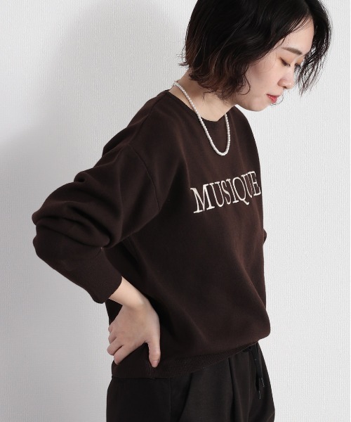 cepo(セポ)の「刺繍ロゴプレーンニット(ニット/セーター・レディース・オフホワイト/ブラウン/レッド・M)」の11枚目の写真
