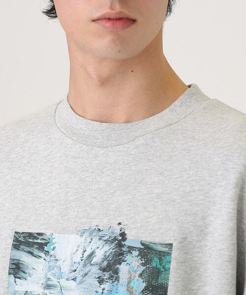 tk.TAKEO KIKUCHI(ティーケータケオキクチ)の「◆アブストラクトペインティングスウェット(スウェット・メンズ・ライトグレー系6/ブラック/ベージュ・01/03/02)」の9枚目の写真